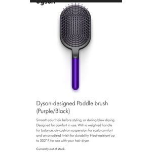Dyson Brush and Comb in purple/black combo